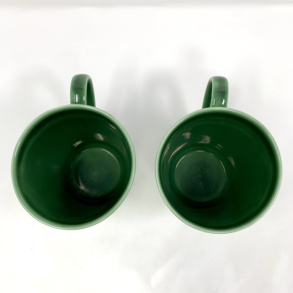 Set of 2 Vtg STARBUCKS Chaleur 16oz Green Mugs Mermaid/Tribal Island Symbols - Picture 5 of 11